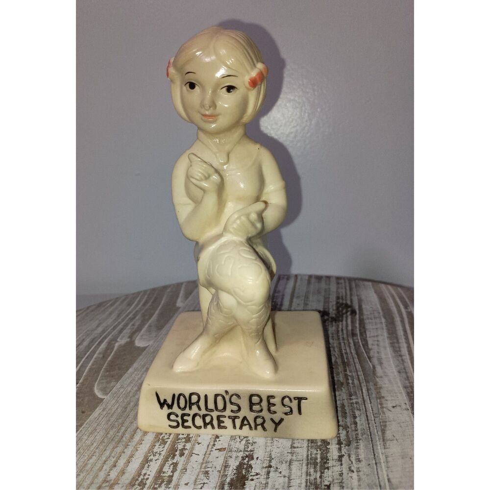 Vintage - 1970's "The World's Best Secretary" Figurine